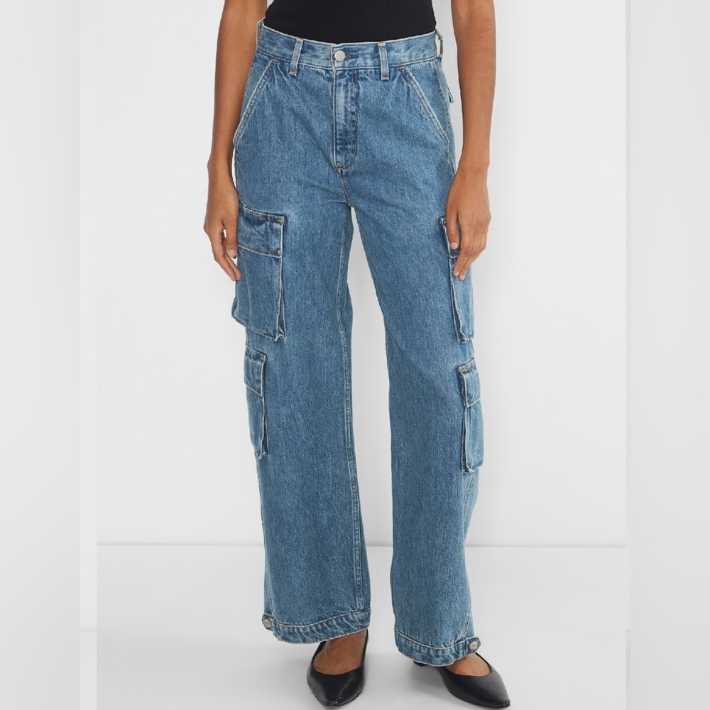 Denim Forum | The '90s Millie Hi-rise Cargo Jean | Size:25